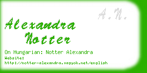 alexandra notter business card